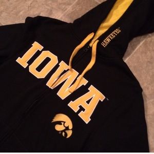 🏈BNWOT Iowa Hawkeyes hooded jacket